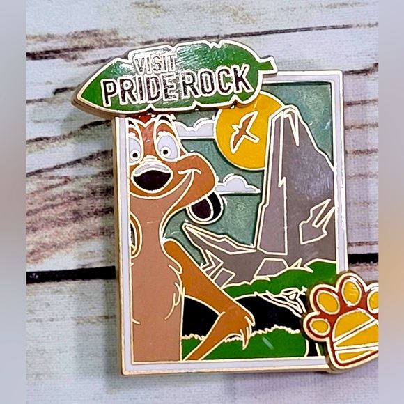 Disney pin Lion King Timon visit pride rock LE