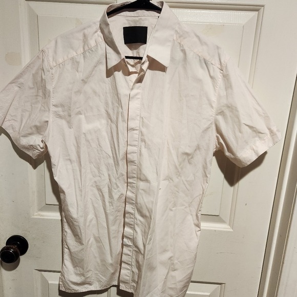 Idol Radec Mens Short Sleeve Button Shirt Cotton Made In USA Large