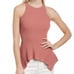 225 NEW CINQ A SEPT PINK SLEEVELESS RIBBED TOP