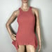 225 NEW CINQ A SEPT PINK SLEEVELESS RIBBED TOP