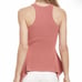 225 NEW CINQ A SEPT PINK SLEEVELESS RIBBED TOP
