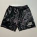 Fifty2Hundred Black Paisley AOP 7” Inseam Mesh Drawstring Basketball Shorts
