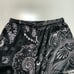 Fifty2Hundred Black Paisley AOP 7” Inseam Mesh Drawstring Basketball Shorts