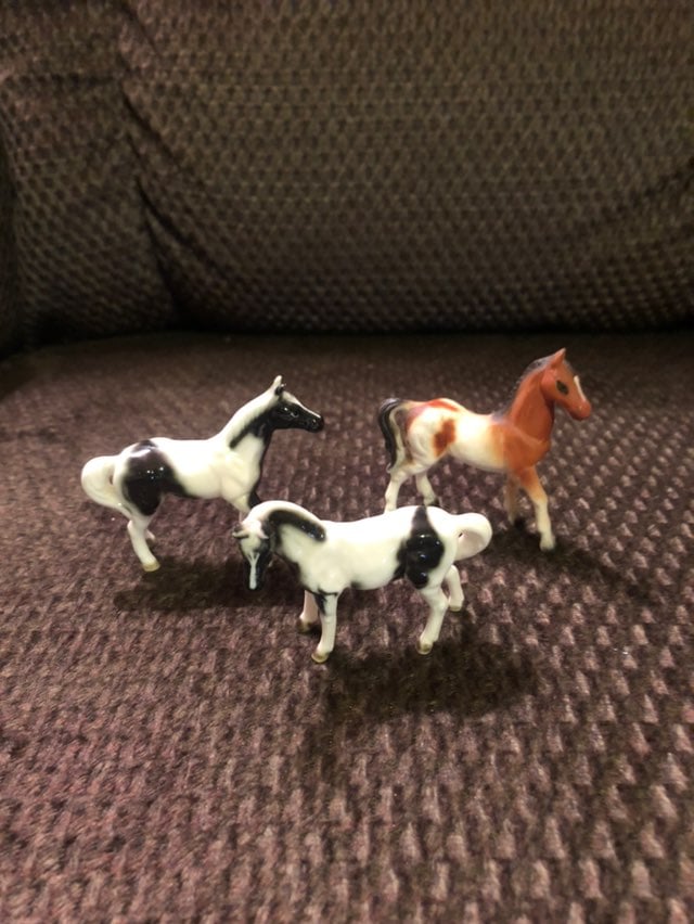 Vintage Miniature Porcelain Horses