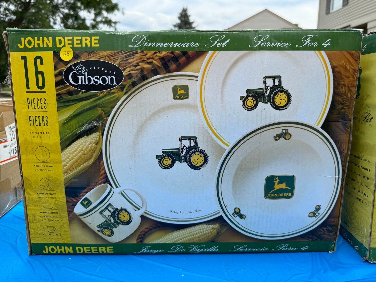 John Deere vintage dinner set