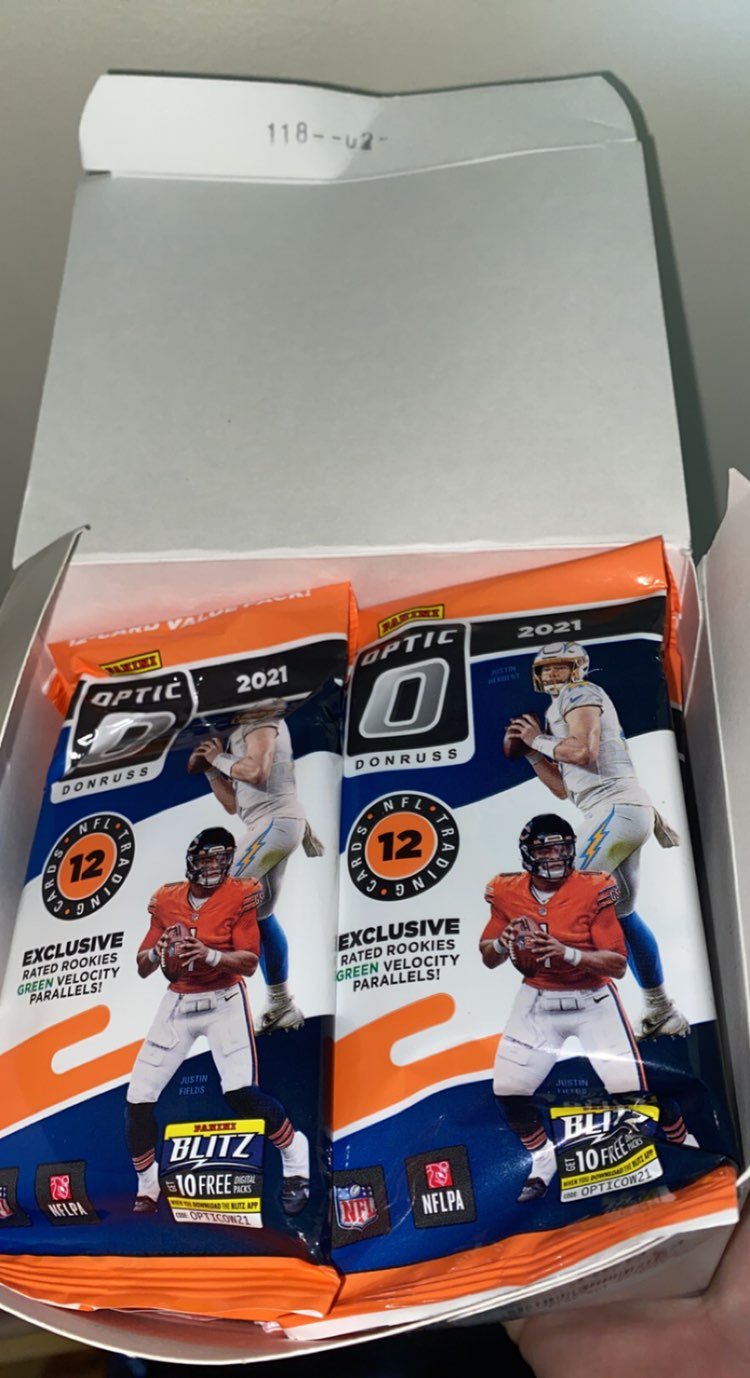 2021 donruss optic football cello lot of 12