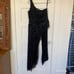 Vintage Y2K One Shoulder Beaded Pant Set Plus Sz Club Brat Summer Jean de Lys 12