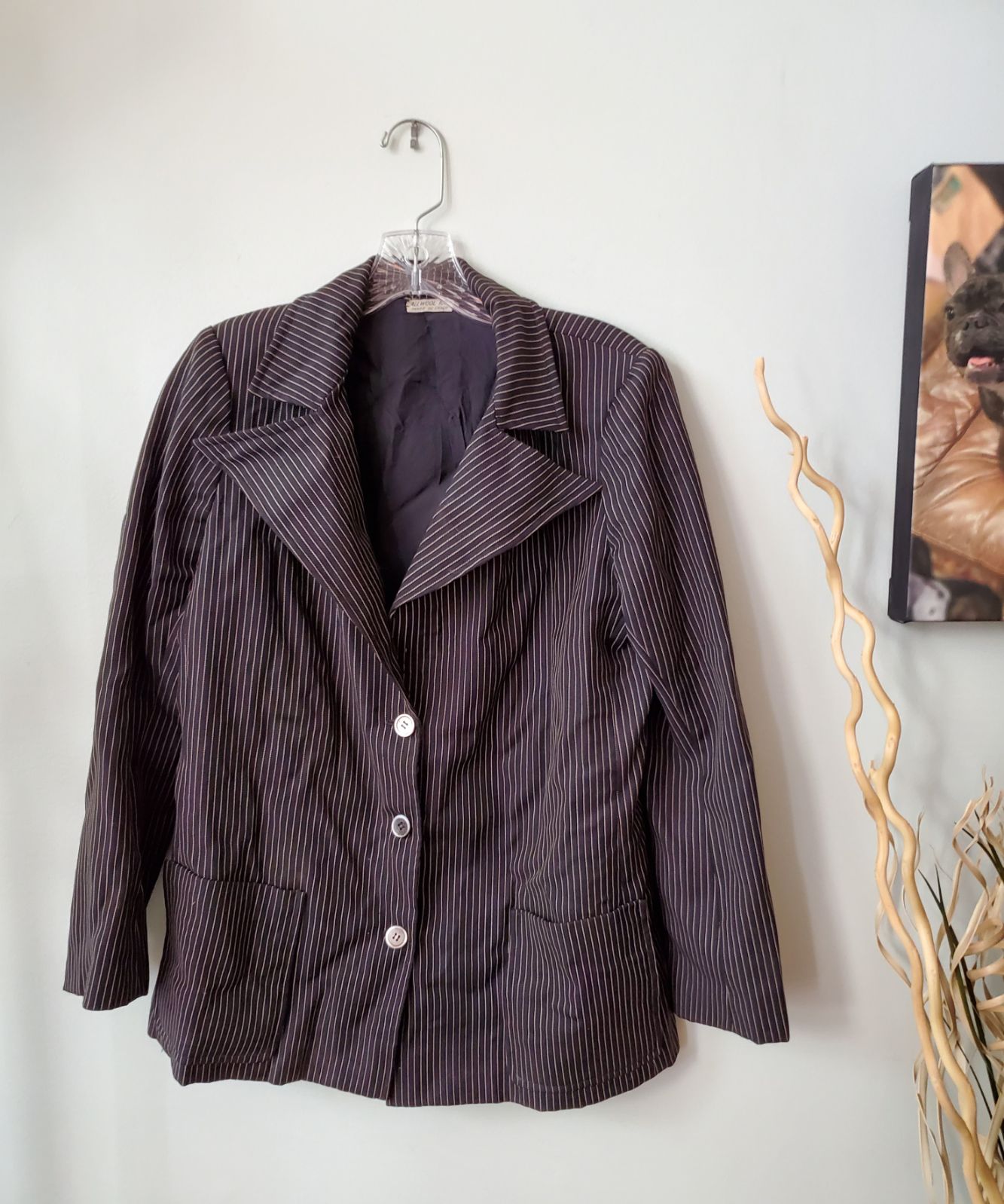 Vintage Lou Lattimore pin striped jacket
