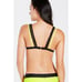 Fabletics Neon Costa Mesh Layer Triangle Bikini Top Removable Cups Sz Large NEW