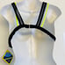 Fabletics Neon Costa Mesh Layer Triangle Bikini Top Removable Cups Sz Large NEW