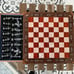 12.04” Luxury Chess Set, Personalized Wooden Chess Board with Storage Metal Them
