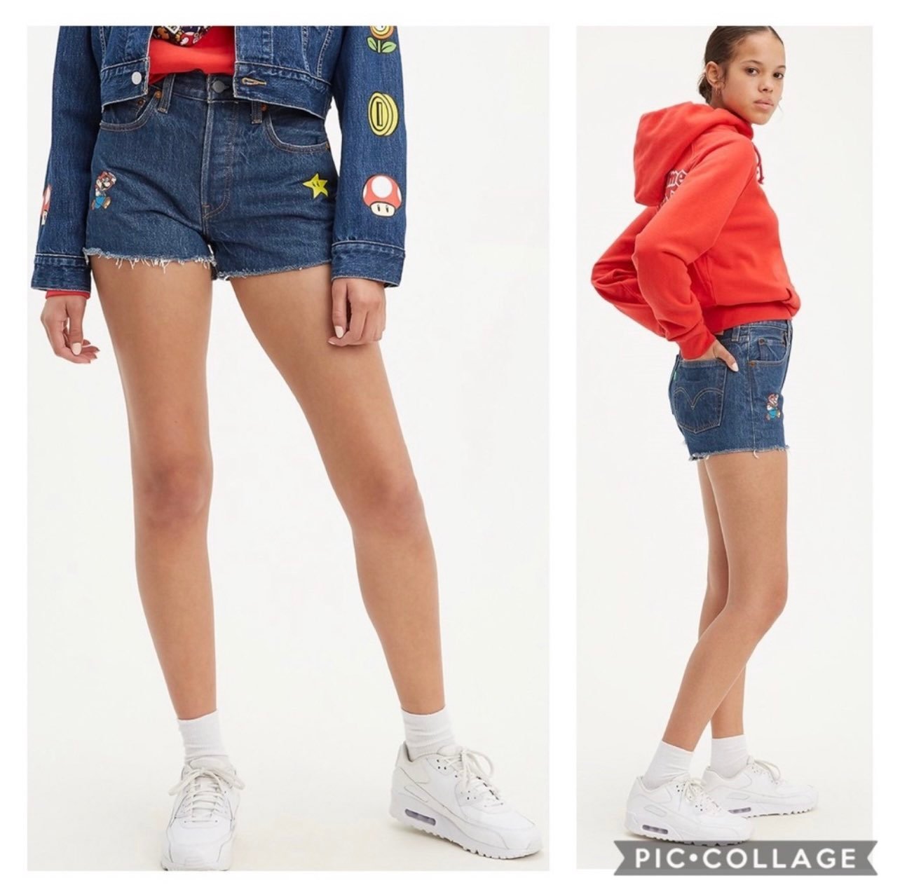 Levis X super mario 501 shorts