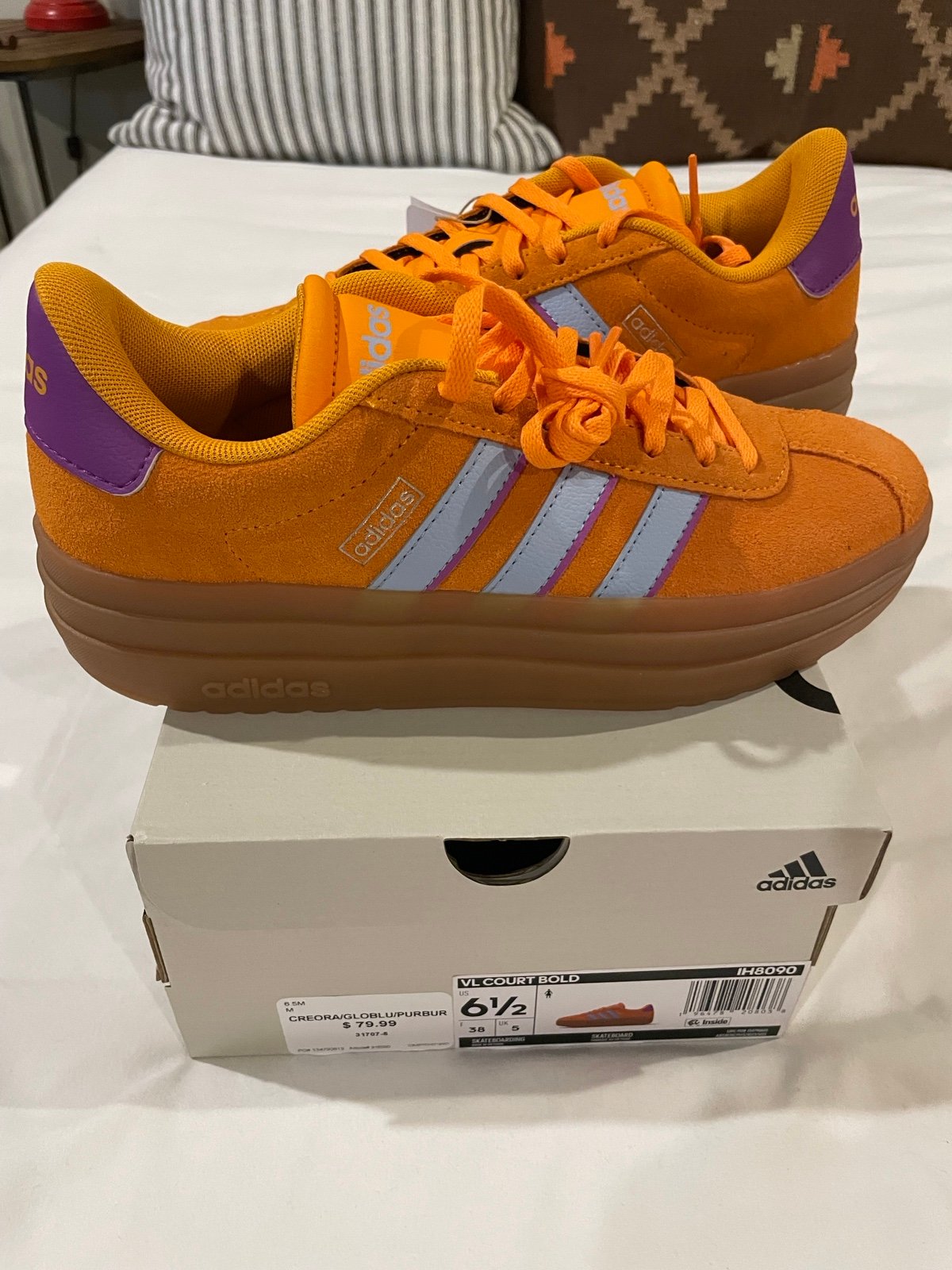 Adidas VL Court Bold Sz 6.5 NWT