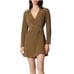 495 Equipment Femme Antheme Silk Wrap Dress Size Small Desert Palm Brown