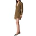495 Equipment Femme Antheme Silk Wrap Dress Size Small Desert Palm Brown