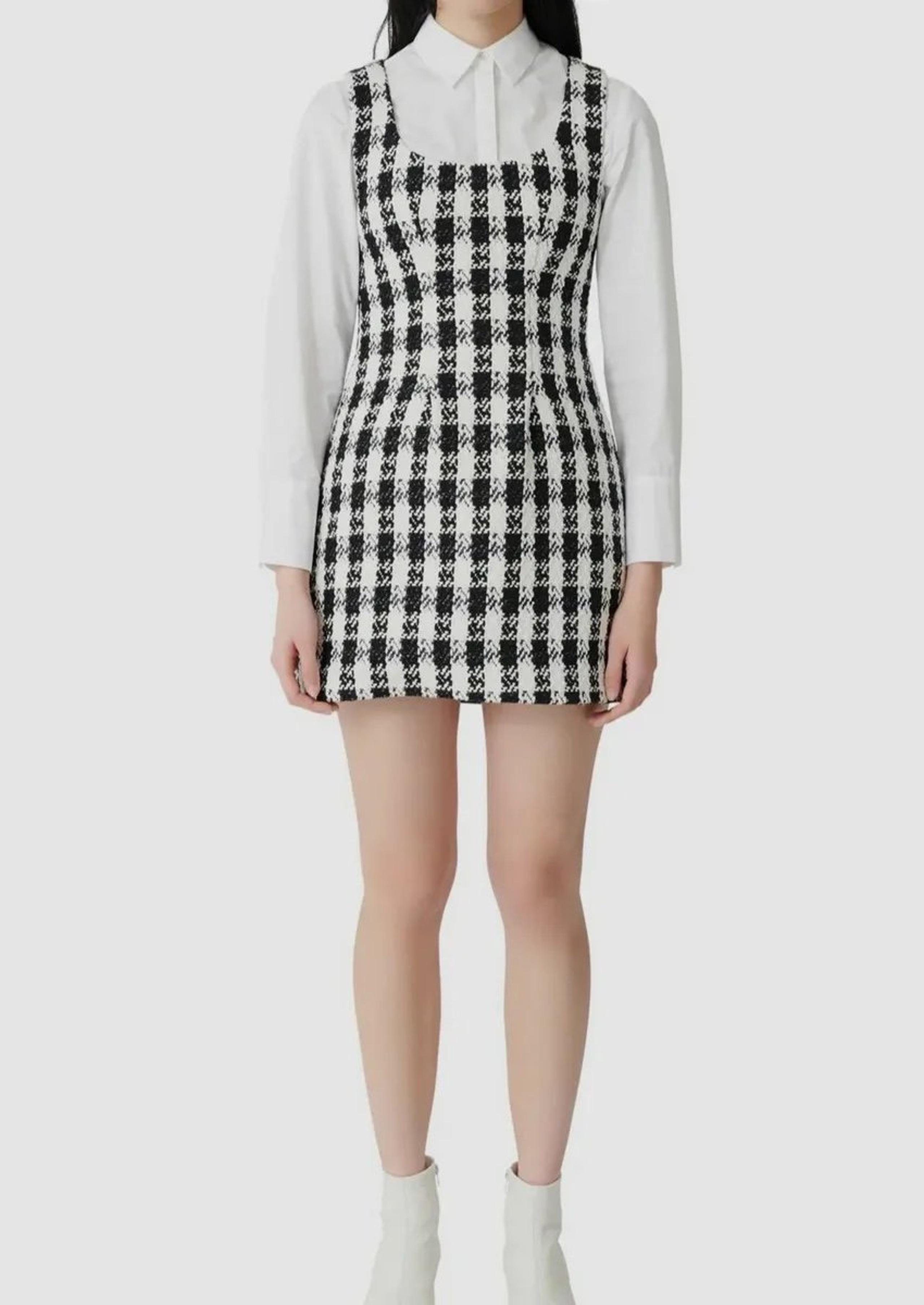 Maje Tweed Sleeveless Dress