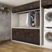 Brookings Bridge Wall Cabinet in Espresso, 21-Inches H by 33-Inches W