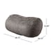 Asher Soft Microfiber Suede 6.5' Bean Bag