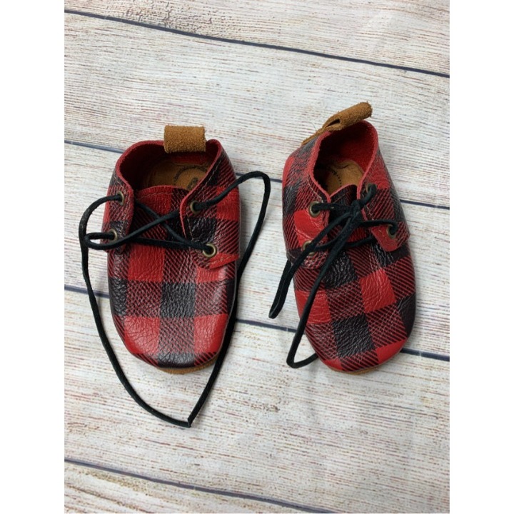Honey & Hide Buffalo Plaid Shoes