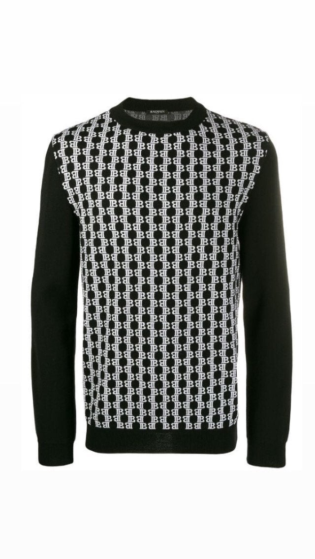 Mens balmain crewneck sweater
