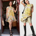 Free People Yara Mini Dress Yellow Floral Small Bohemian Cottage Flutter Sleeve