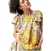 Free People Yara Mini Dress Yellow Floral Small Bohemian Cottage Flutter Sleeve