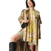 Free People Yara Mini Dress Yellow Floral Small Bohemian Cottage Flutter Sleeve