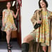 Free People Yara Mini Dress Yellow Floral Small Bohemian Cottage Flutter Sleeve