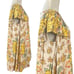 Free People Yara Mini Dress Yellow Floral Small Bohemian Cottage Flutter Sleeve
