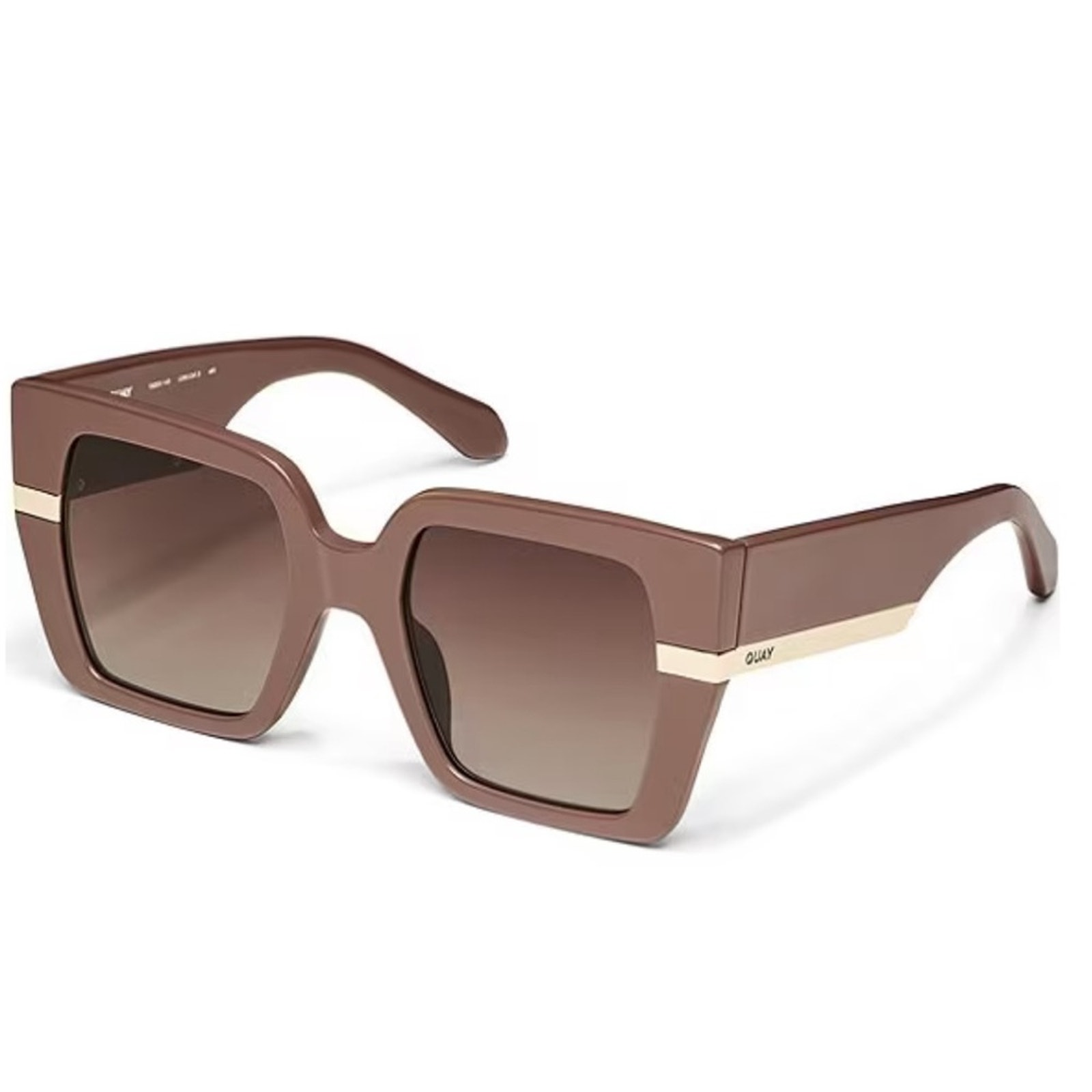 Quay Australia Sunglasses - Women's Notorious 50mm Square Doe Brown