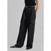 The Frankie Shop Pants Maesa Cargo Pants Straight Leg Pleated Black Trouser