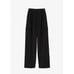 The Frankie Shop Pants Maesa Cargo Pants Straight Leg Pleated Black Trouser