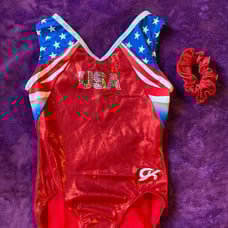 GK USA Limited Edition Stars and Stripes Leotard