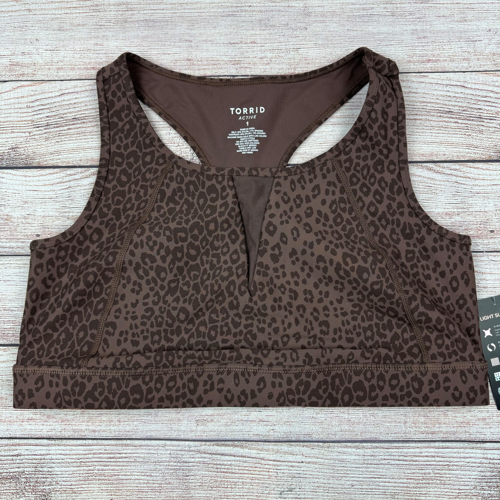 NWT Torrid Low-Impact Wireless Mesh Insert Active Sports Bra
