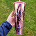Starbucks Neon Orange Floral & Starbucks holographic Pink Cactus Floral tumblers