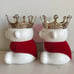Bath and body works polar bear single wick candle holder set of 2 2021 Rare!