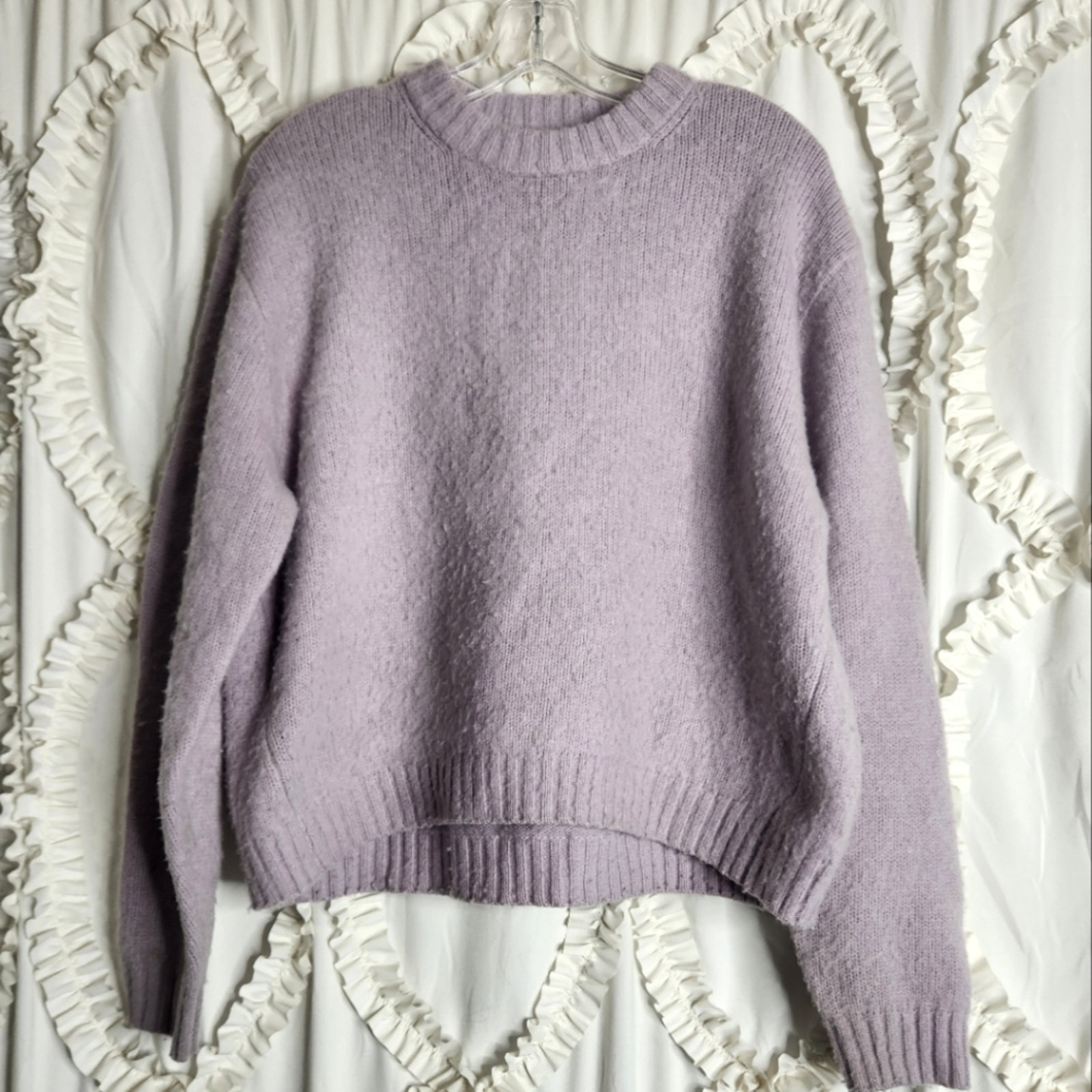 AXEL ARIGATO Beyond Sweater in Light Purple Lilac Sz Small