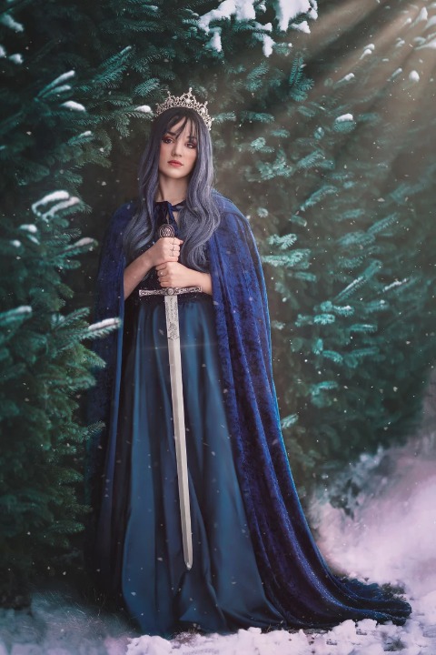 navy blue cape