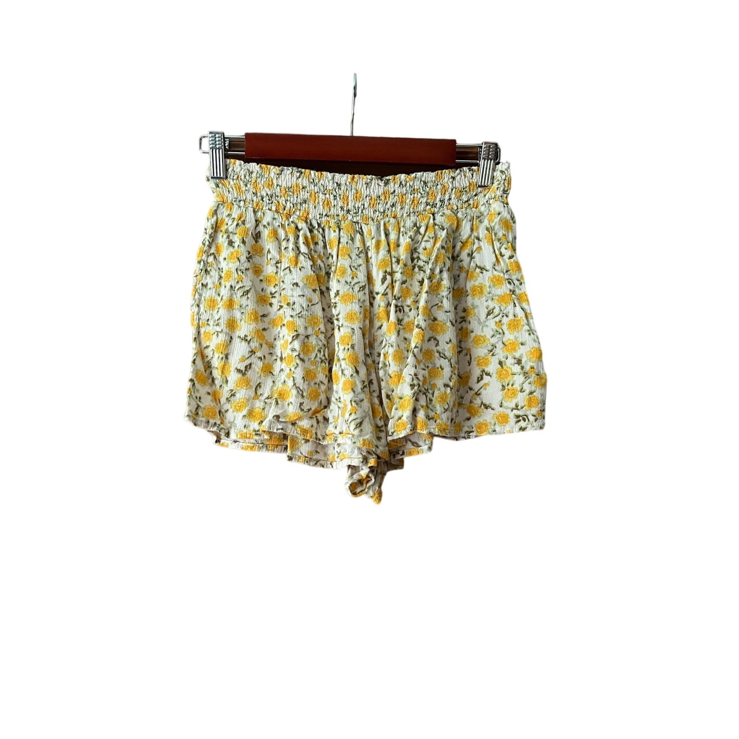 Urban Outfitters Women's Floral Print Elastic Waist Pull-On Shorts Multicolor M