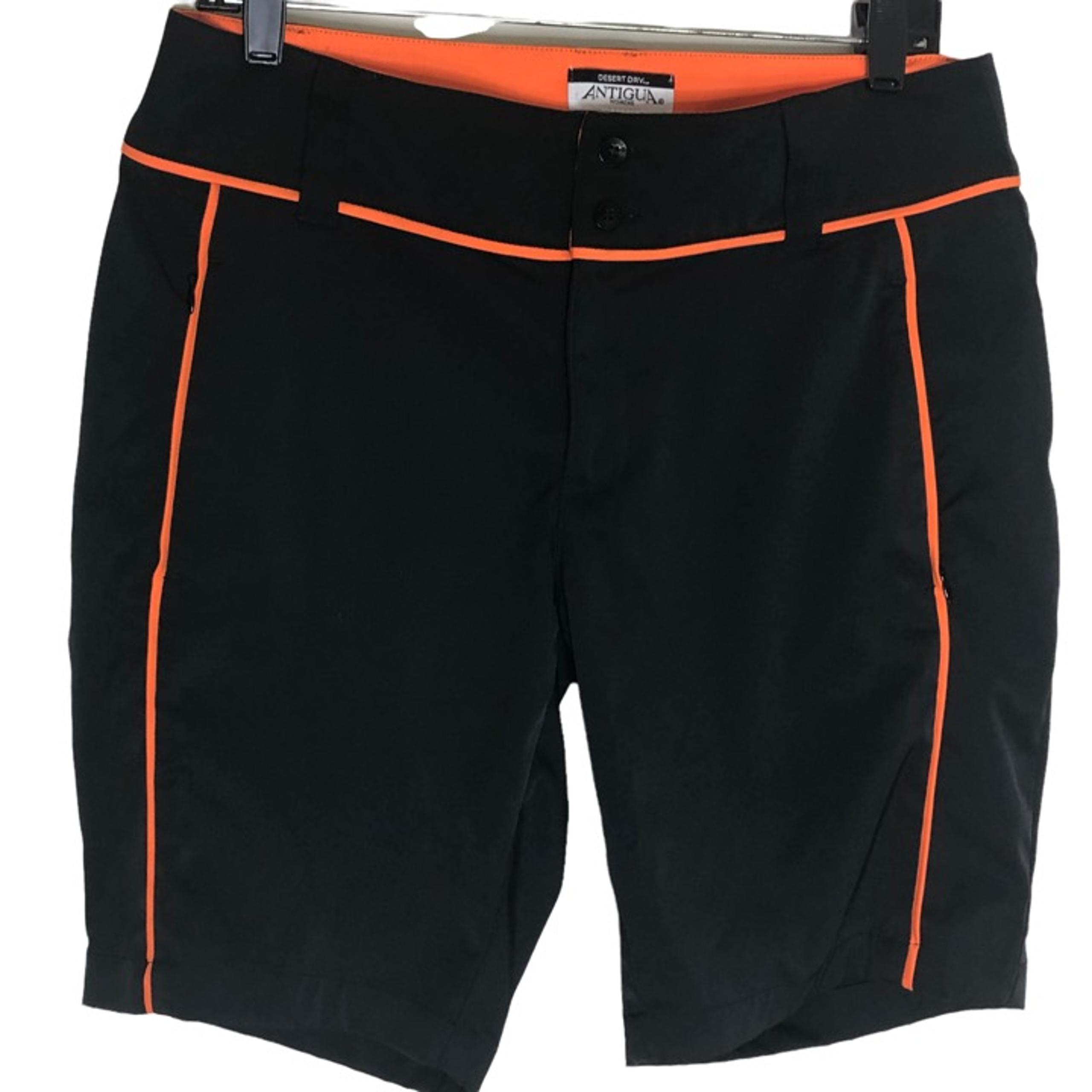 Desert Dry Antigua Women’s Black/Orange Golf Shorts Sz 10