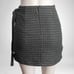 Wilfred Wrap Front Mini Skirt Grey Plaid Wool Cashmere Blend SZ 2