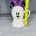 Nwt Disney Minnie Mouse Ghost coffee Mug cup / Lid Halloween fall decoration