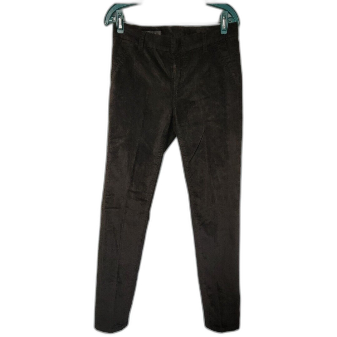 Kut From The Kloth Diana Skinny Velvet Pants Size 8 Black