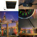 Vintage New York Clock Light & decoration Optic Fibre lamp Venus Quartz Skyline