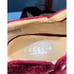 Cecilia New York Red Crushed Velvet Patent Maryjanes Strap Pumps Heels Size 9.5