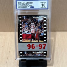 1998 Upper Deck MJ TimeFrame #109 1996-97 Michael Jordan CCG 10 Gem Mint