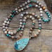 Natural Raw Amazonite Gemstone Healing Inspirational Balance Calming Necklace