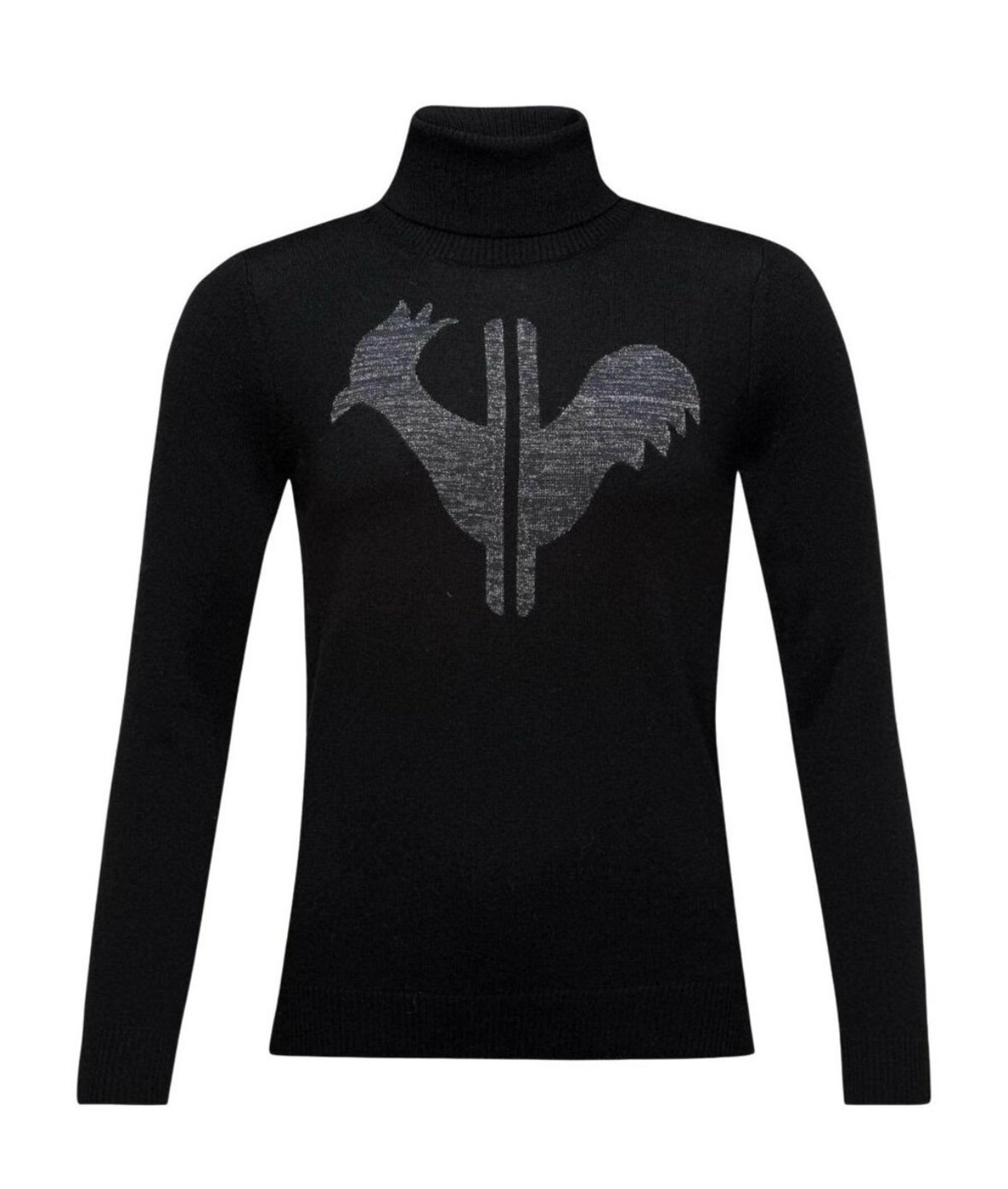 Rossignol Women's Classique Roll Neck Sweater - Medium - Black - NEW