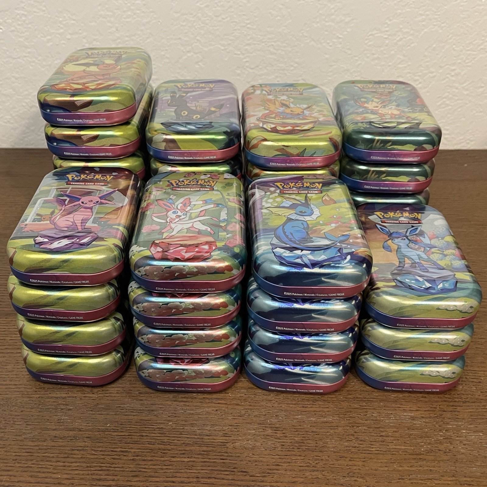 TCG Pokemon Prismatic Evolutions Mini Tins SEALED Lot Of 36 Tins (68 Packs)!!!