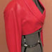 North Beach Leather Michael Hoban Women's Red Leather Bolero Jacket Sz 3/4